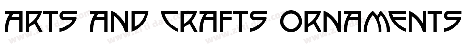 Arts and Crafts Ornaments Two字体转换